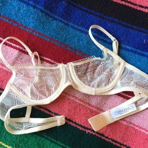 RARE! Vintage American Apparel cream colored bra